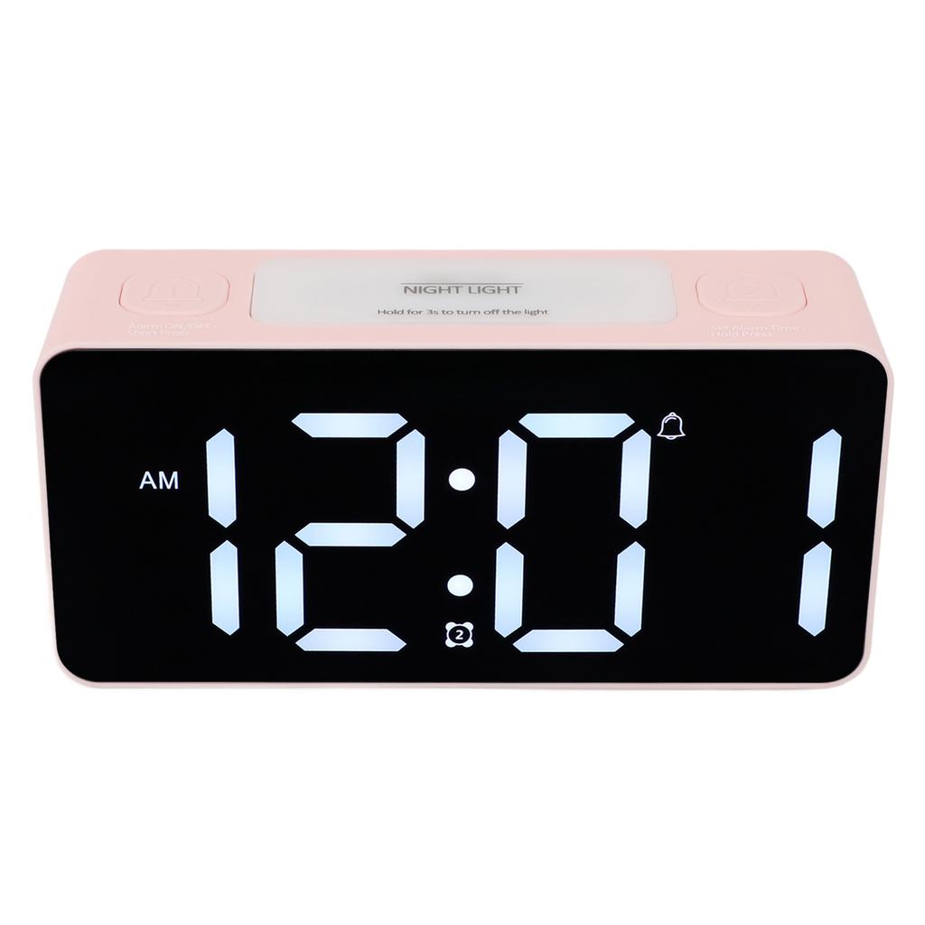 Bardzo głośny budzik z wibratorem pod łóżko Duży wyświetlacz LED Budzik wibrujący z kablem