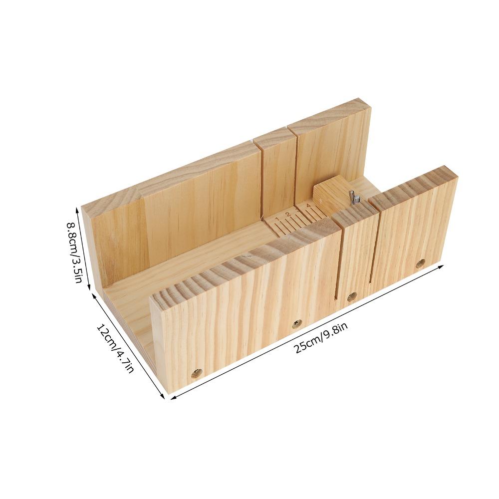Tagliere per Sapone Colore Legno con Segni di Scala Affettatrice per Sapone Scatola Regolabile per Taglio Sapone Fai da Te per la Produzione di Sapone