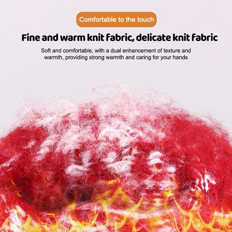 Winter Warm Knitted Gloves Fashion Snowflake Embroidery Touchscreen Gloves For Women Men New Year Gift