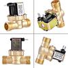 G1/2'' Messing elektrisches Magnetventil N/C 12V 24V 220V G3/4'' Wasser Luft Einlass Durchflusswächter für Solarthermie-Ventil