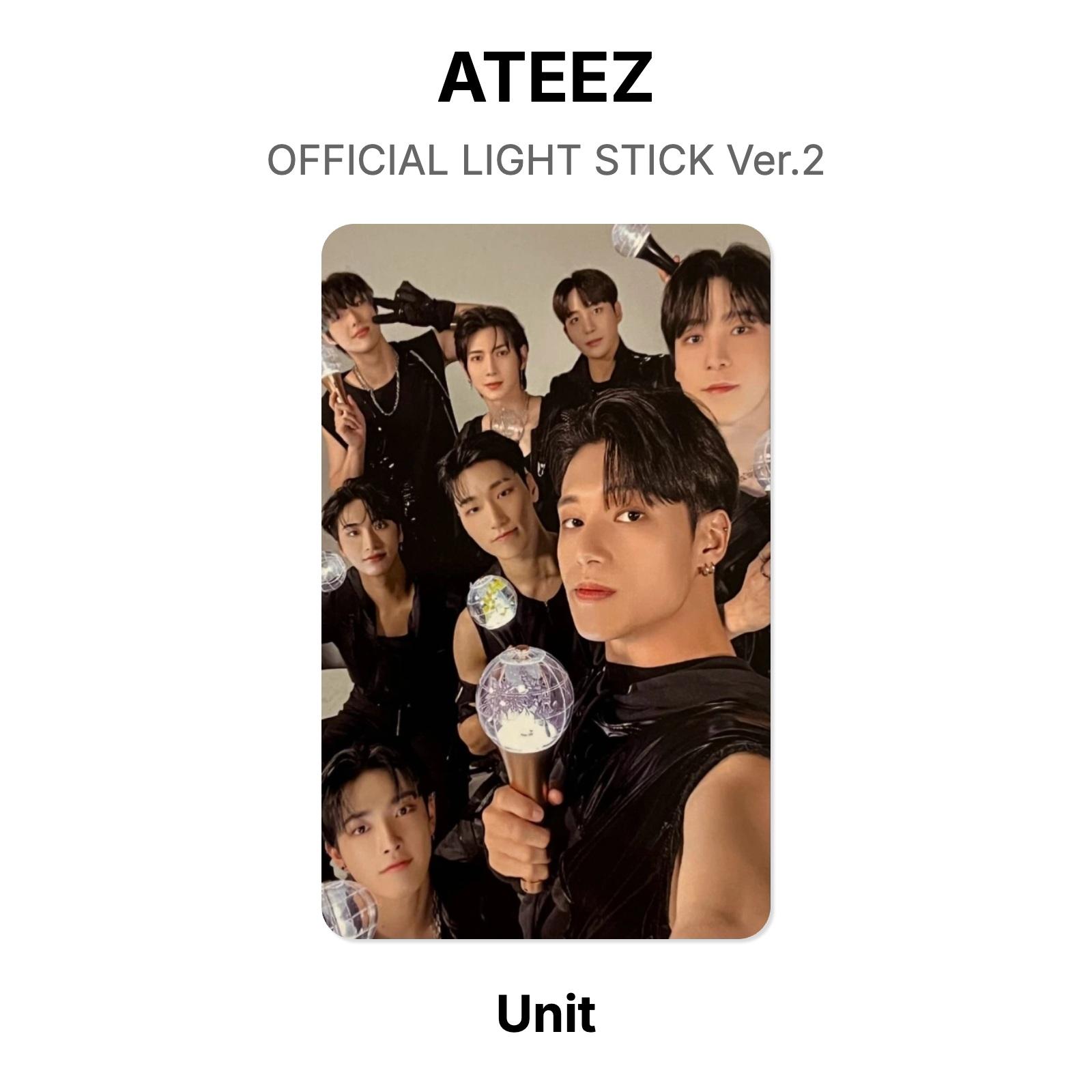 ATEEZ Unit OFFICIAL LIGHT STICK Ver.2 Official Photocard Unit