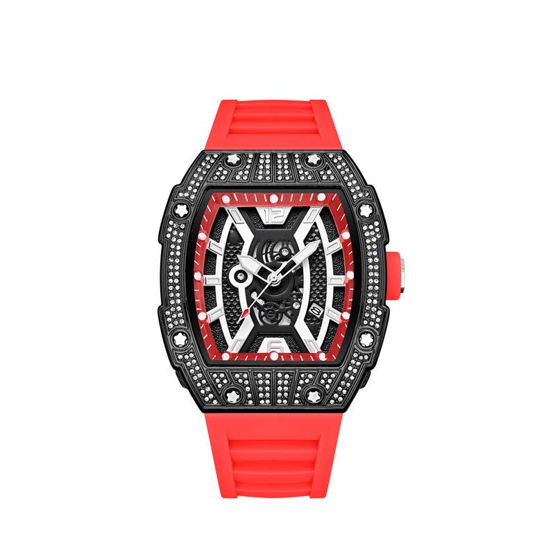Richard Series Men s Automatic Skeleton Quartz Watch with Calendar Bare Watch
