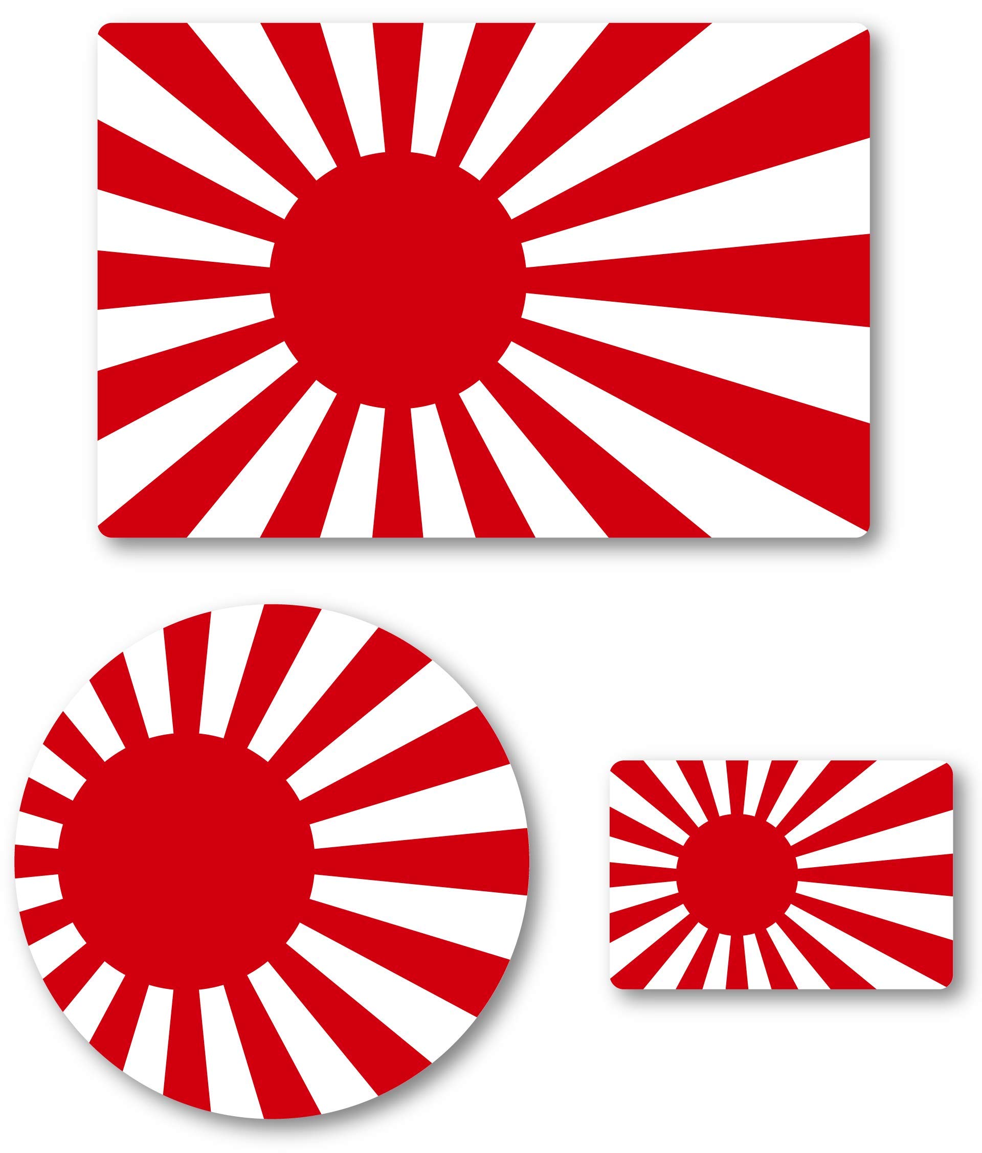 Isaac Trading Japan Rising Sun Flag National Flag Sticker Japanese