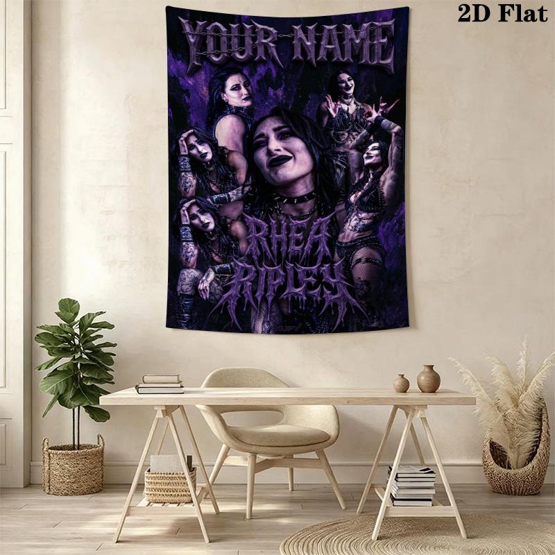 Name Custom Rhea Ripley Wall Tapestry Aesthetic Wall Hanging Printed Fabric Blanket Decorative Tapestries for Bedroom Living Room Home Decor