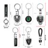 3D Metall/Leder Auto Logo Schlüsselanhänger Schlüsselring Anhänger Zubehör für Skoda Octavia Rapid Fabia Superb Kodiaq Karoq Kamiq Scala fscx84