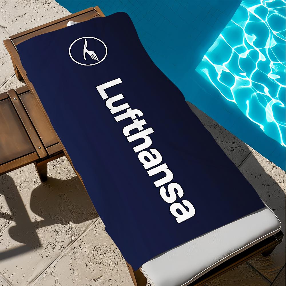 L-L-LufthansaS-ES Towel Beach Bath Quick-Drying Lightweight Portable Sauna Luxury Camping Swim Pool German Travel