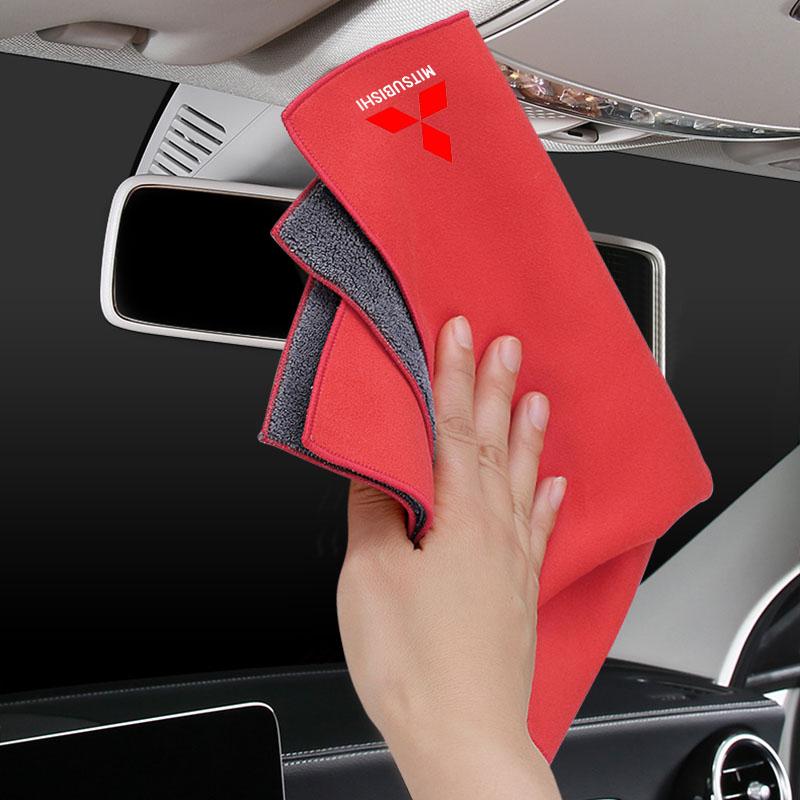 Car High-end Microfiber Towel Car Wash Towel Detailing Cleaning Cloth For Mitsubishi ASX Lancer Pajero Outlander L200 EVO Lancer EX