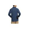 Adidas Solid Color Flap Pocket Single-Breasted Collared Long Sleeve Shirt Men Tops Blue HG3238