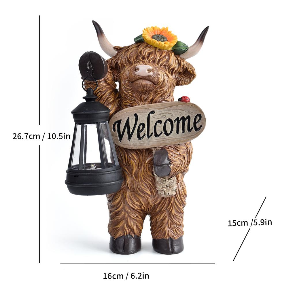 JYL TS/120,Flocked Elf Solar Garden Night Light American Figurine for Villa Outdoor Garden Resin Craft