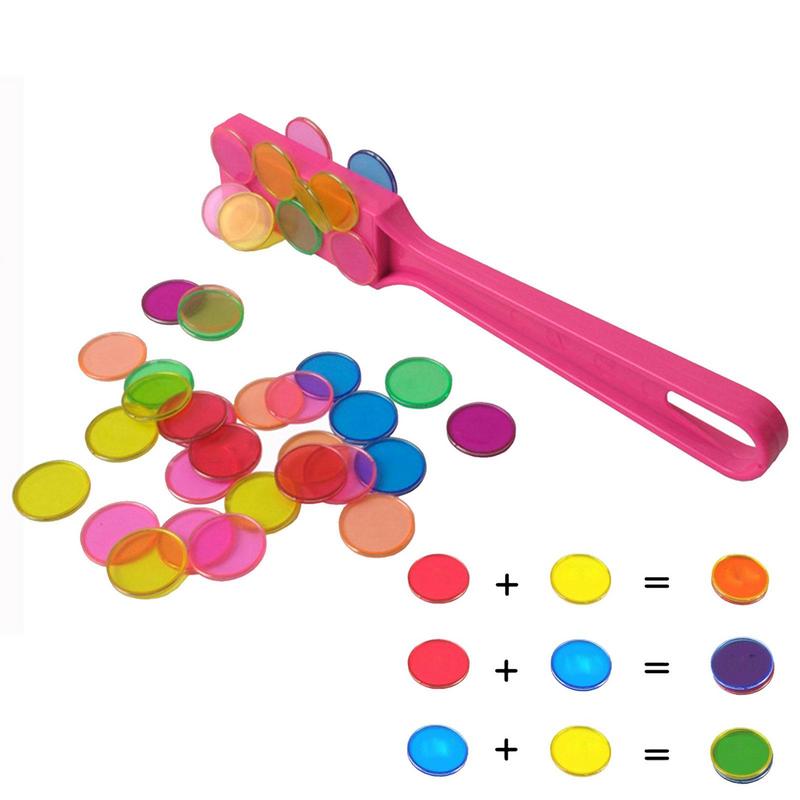 Transparent Circular Magnetic Rod Teaching Aids For Children'S Early Education Mathematics Enlightenment Addition And Subtractio Set