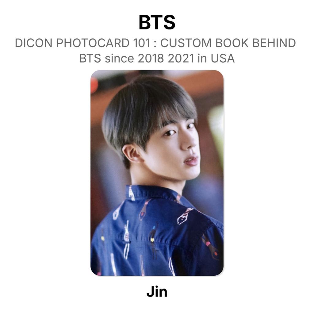 BTS DICON PHOTOCARD 101 : CUSTOM BOOK BEHIND BTS Since 2018 2021 In USA Official Photocard