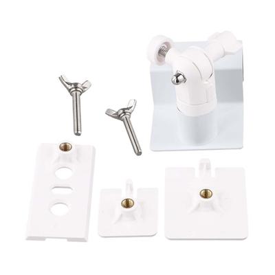 2 Sets Solar Panel Gutter Mount 360 Degree Adjustable Universal Gutter Mounting Bracket White