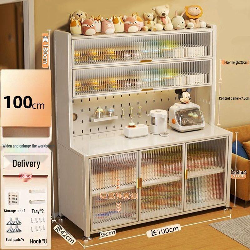 Large Capacity Floor-Standing Baby Formula Feeding Storage Cabinet and Shelf