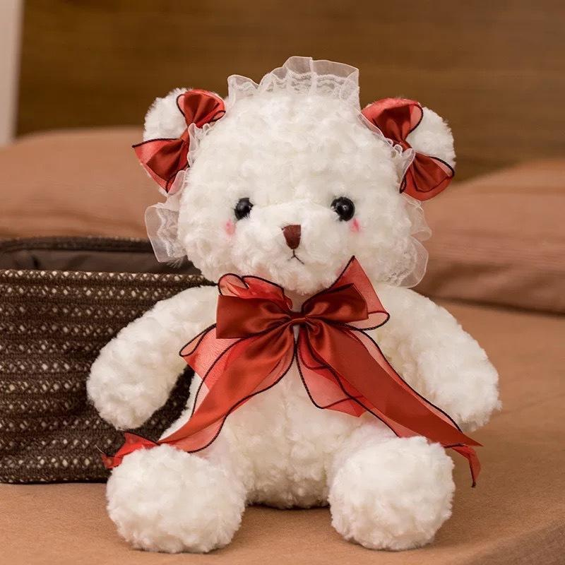 

Милая кукла-мишка в кружевах Лолиты, кукла-мишка, маленькая плюшевая игрушка, кукла для автомата-хватайки, подарок для мероприятия 30Cm