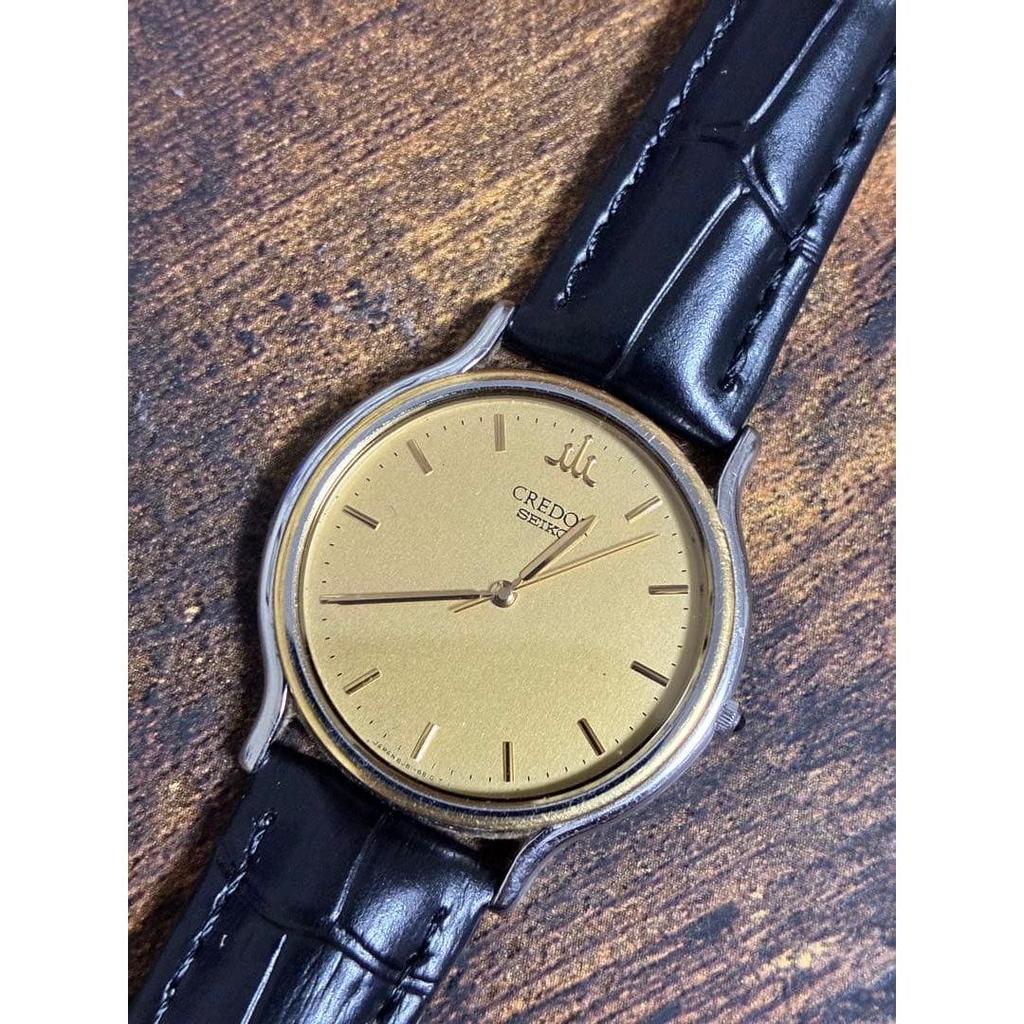 Used [Working item] Seiko Credor 8J81-6B00 18KT bezel quartz