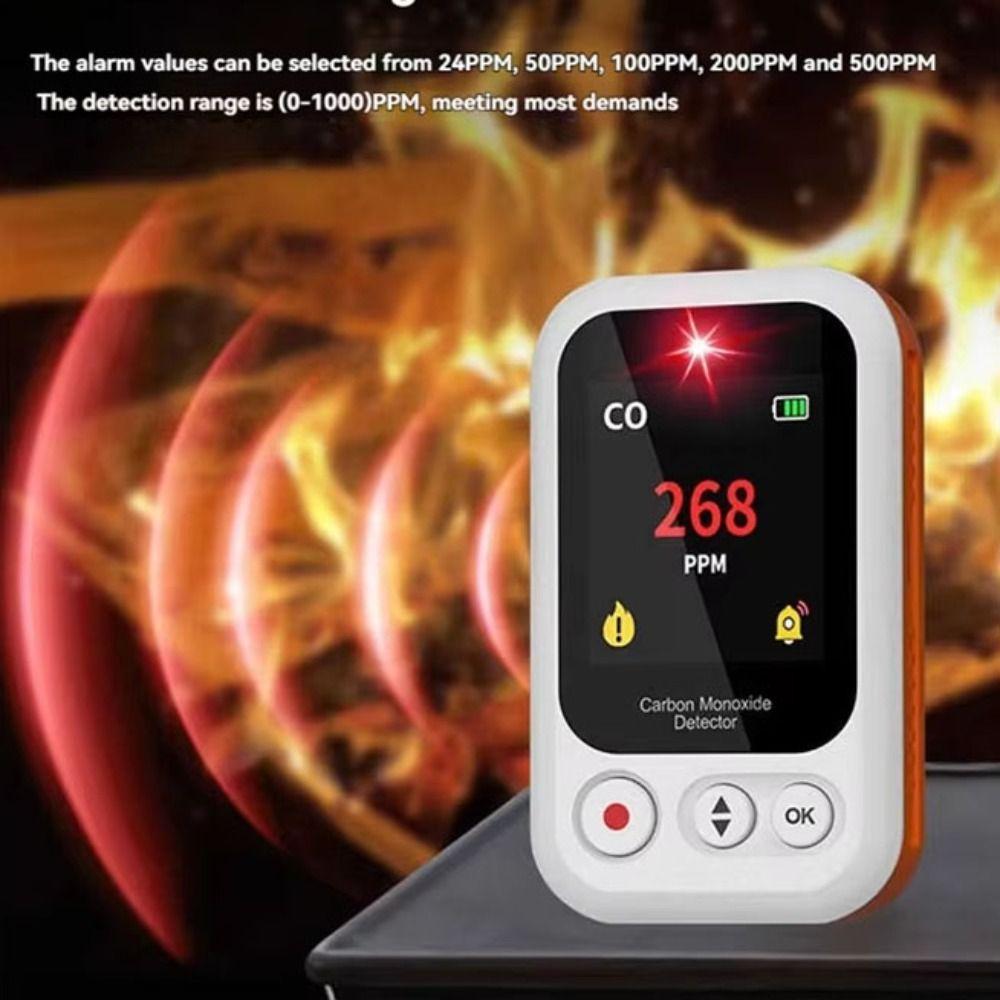 High Definition Carbon Monoxide Detector High Sensitivity Air Quality Monitor  Indoor Outdoor