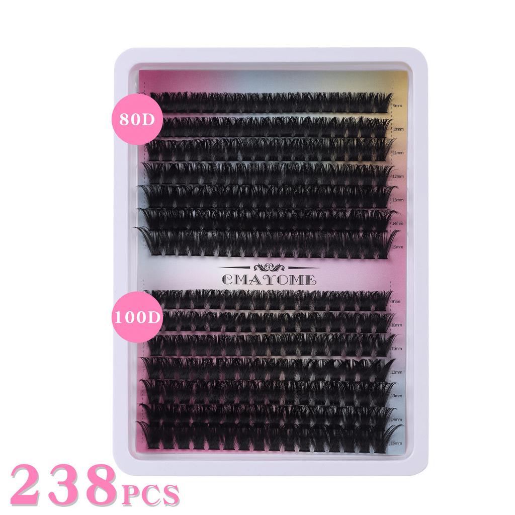 280 Tufts Of D-Song Single Tufts Of False Eyelashes 10D100Ddiy Segmented Grafting To Extend Natural Dense Hair