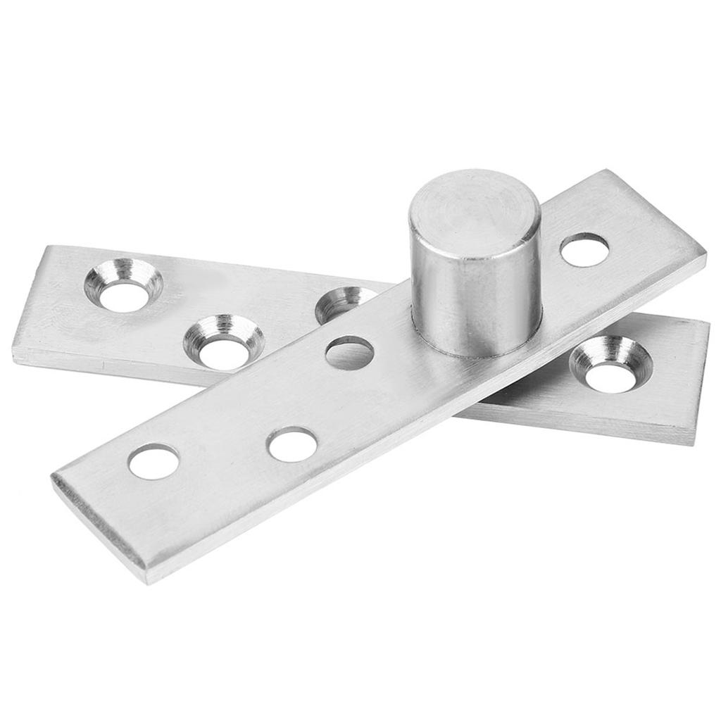 2 piezas Bisagra Pivotante Giratoria de 360 Grados Bisagra Giratoria para Puerta de Acero Inoxidable 75 mm de Longitud Pivote Excéntrico