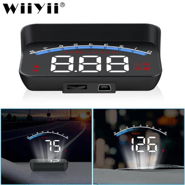 HUD M6S Car Head up display Auto Electronics KM/h MPH OBD2 Overspeed ...