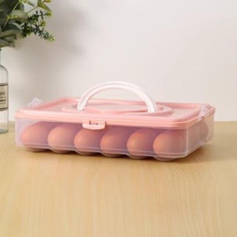 ZISIZ Microwave-Safe Refrigerator Egg Organizer Set