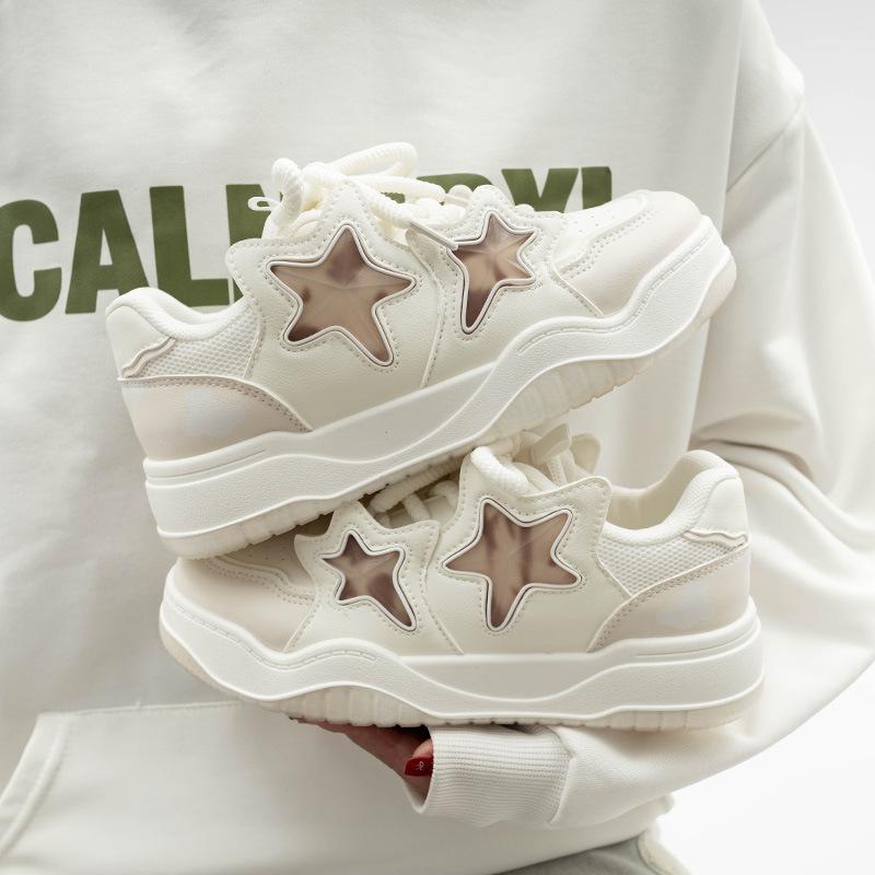 Belle star thick baseplate shoes niche original design spring new bread shoes