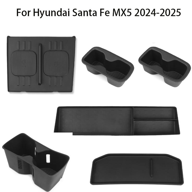 For Hyundai Santa Fe MX5 2024-2025 Central Control Screen Rear Storage Pad Car Dashboard Organizer Tray Interior Accessories