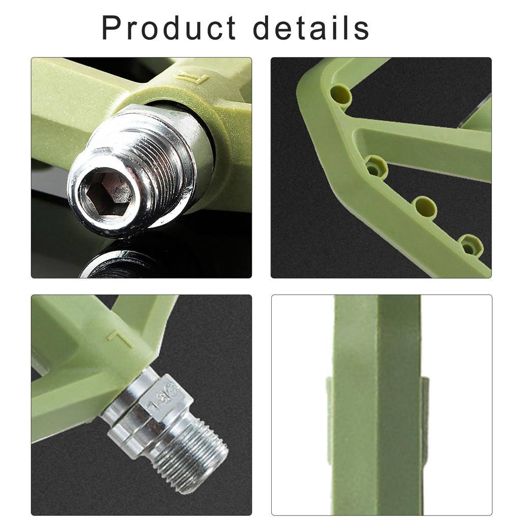 Light Weight Bicycles Platform Pedals Sealed Bearings Nonslip Bicycles Pedals for Mountain Cycling Road Bicycles