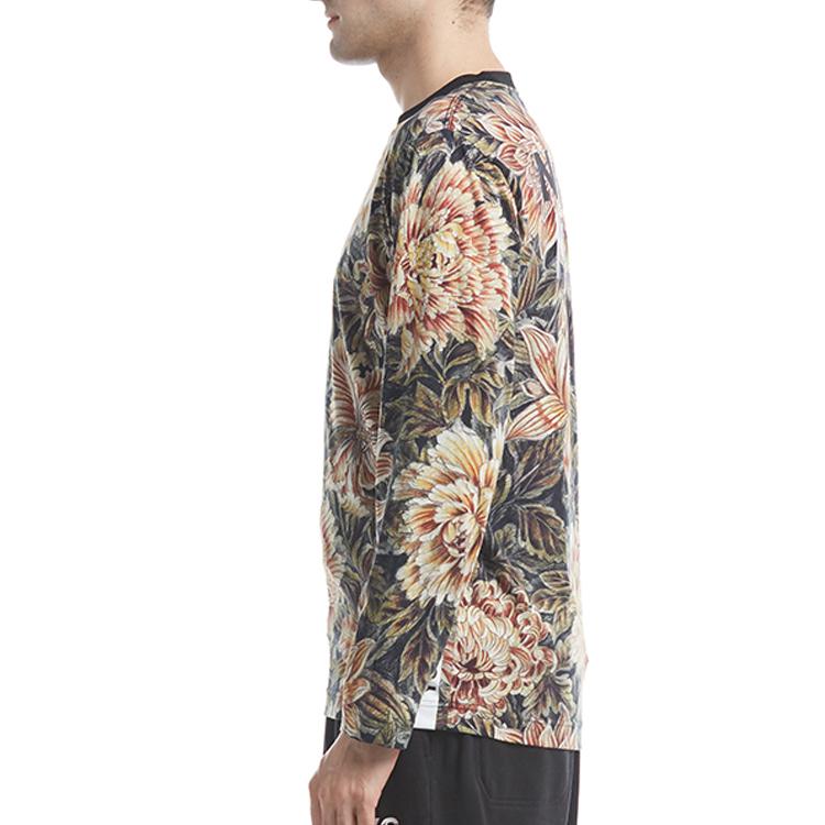 Y-3 Floral Print Long Sleeve T-Shirt Unisex Tops DP0566