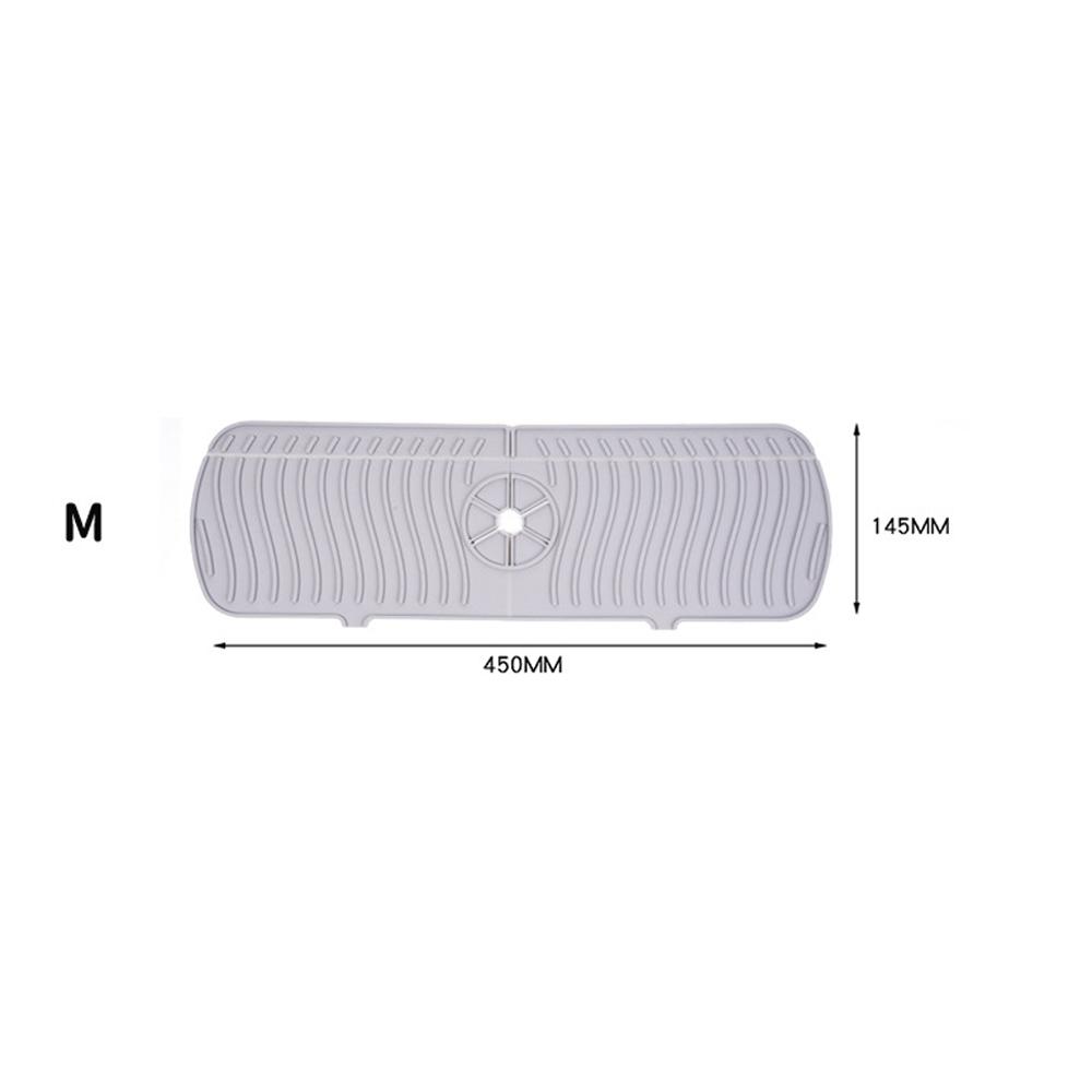 3 Size Kitchen Silicon Faucet Absorbent Mat Sink Anti-Splash Countertop Protect  Bathroom Soap Drainer Box Rack Draining Pad