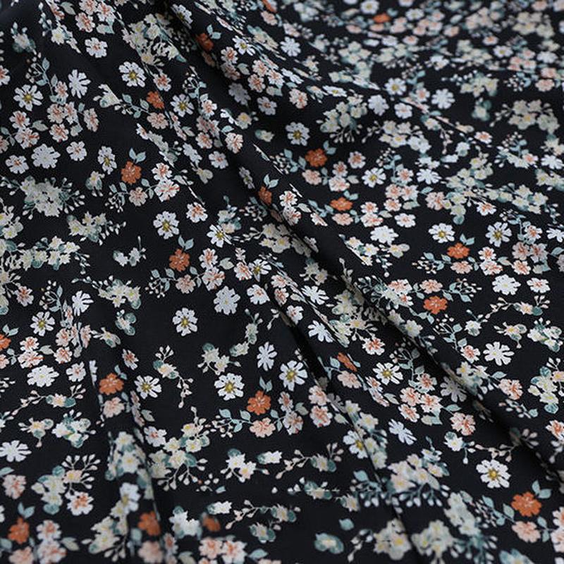 Kwiatowe Szyfonowe Tkaniny Draperowana Miękka Bluzka Sukienka Tkanina Odzieżowa Koreański Słodki DIY Ręcznie Robiona Robótka Ręczna Materiały Odzieżowe Szycie