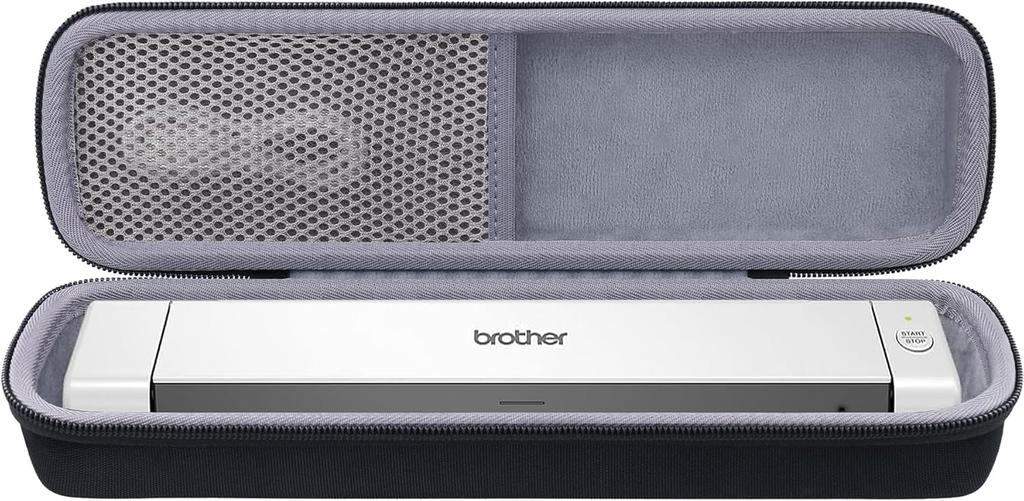 (Case Only) Brother DS-640/DS-620/DS-740D/DS-720D/MDS-820W Mobile Scanner Storage Case, Black - co2CREA