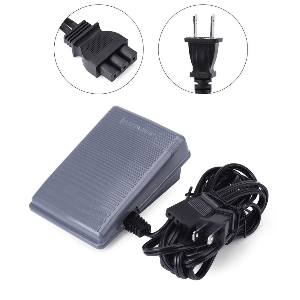 

US Plug 110v Foot Controller Pedal Power Cord Universal Sewing Foot Controller Compatible Foot Control Pedal for Singer