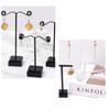Hoop Hanger Stud Earring Metal Arcrylic Jewelry Organizer Girls Women Rack Convenient Display Stand Holder Container