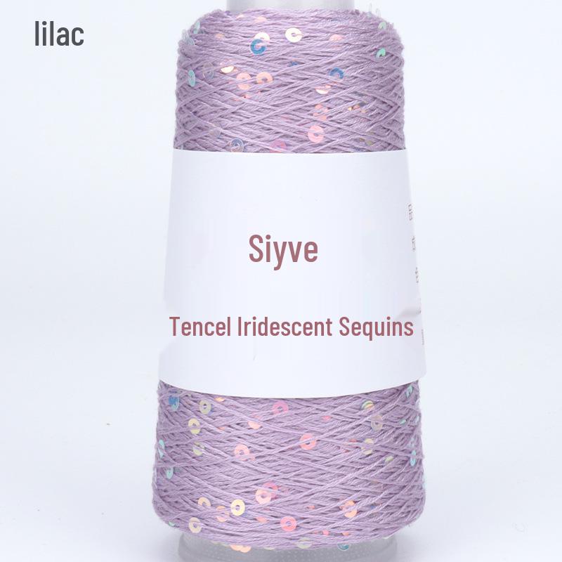 Si Yue Tencel Iridescent Paljettgarn: Handstickat Mode Bländar
