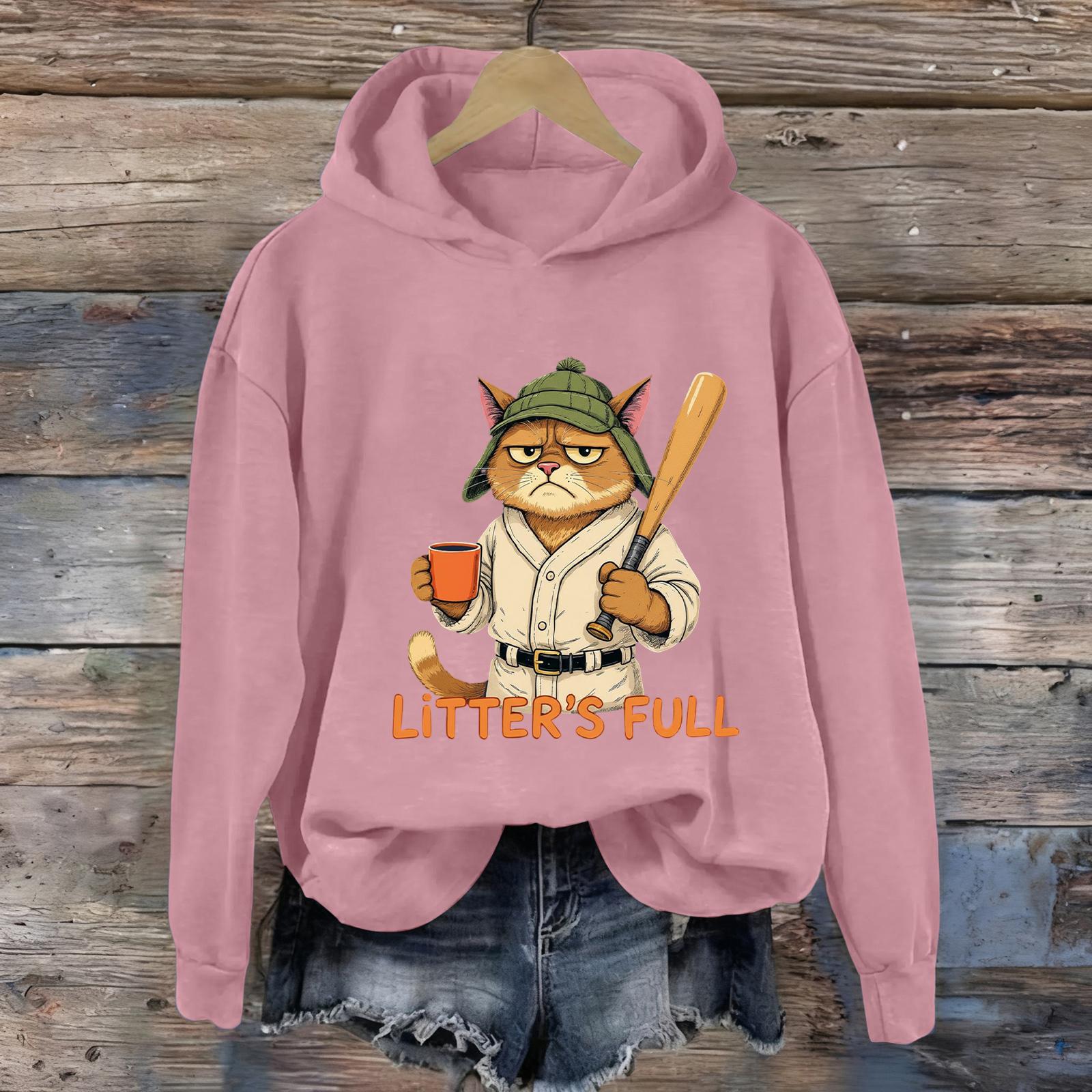

Women s Fashion Daily Versatile Casual Sweatshirts Long Sleeve Hooded Top Sweatshirts XXL рожевий