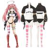 Slime Reincarnation Cosplay Costume Destroy Demon Milim Nava Dress Anime Game Role Play