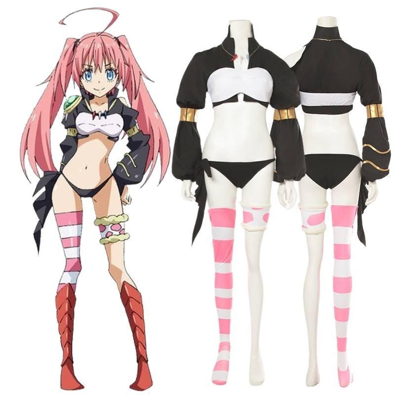 Slime Reincarnation Cosplay Costume Destroy Demon Milim Nava Dress Anime Game Role Play