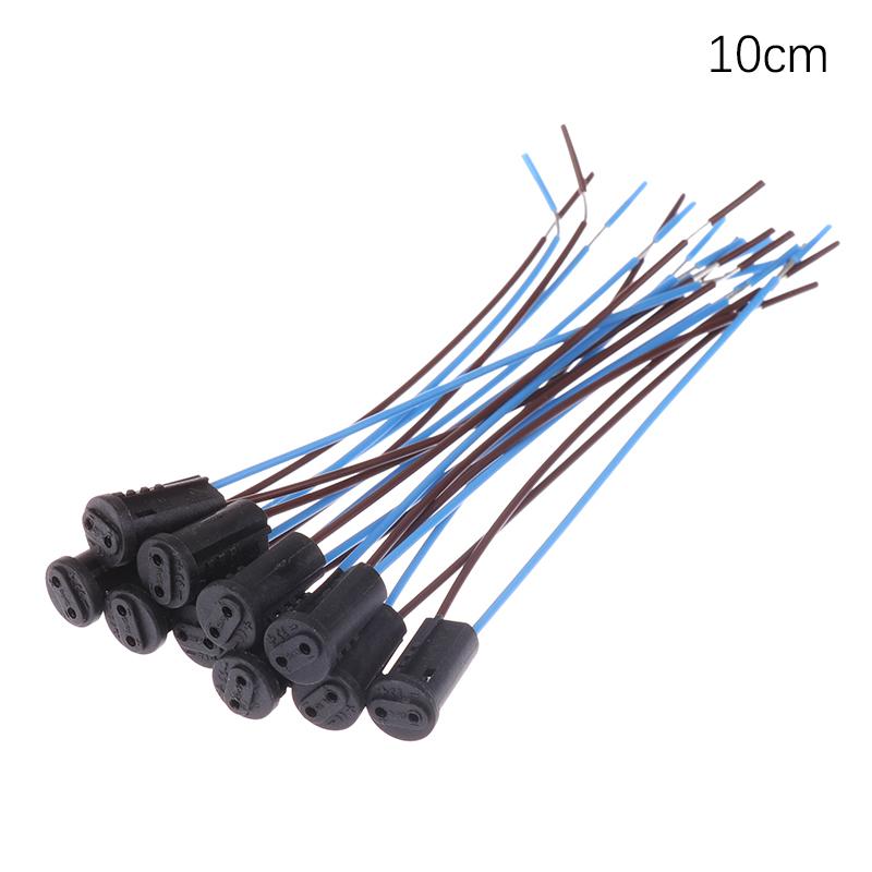 

10 шт./лот G4 патрон лампы 10 см/20 см белый/черный G4 патрон лампы для светодиодных головок лампочка галогенная лампочка патрон 10cm