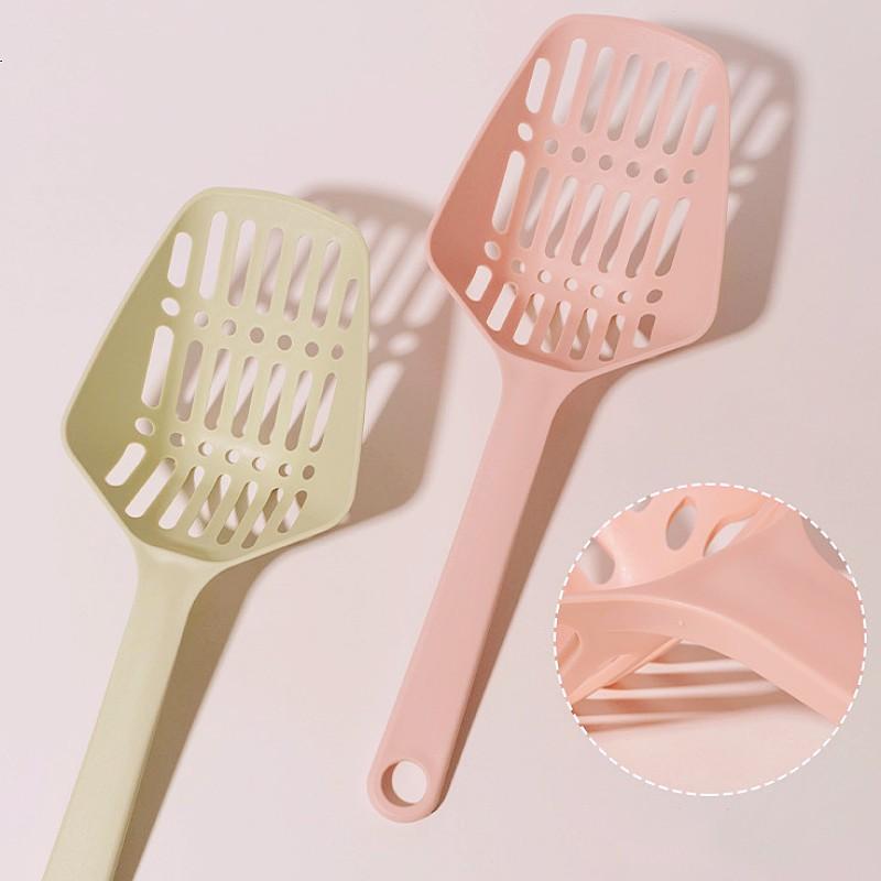 Cat Litter Scoop Long Handle Cat Litter Shovel Hangingable Sand Scoop for Cats Toilet Cleaning Big Hole Cats Shovel Pet Products
