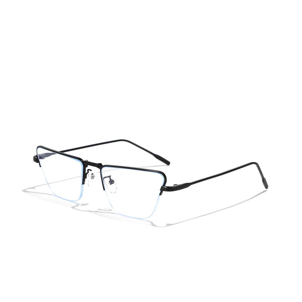 Glasses 9317 Cat Eye Metal Flat Mirror Xiaohongshu Square Plain Mirror Female And Male