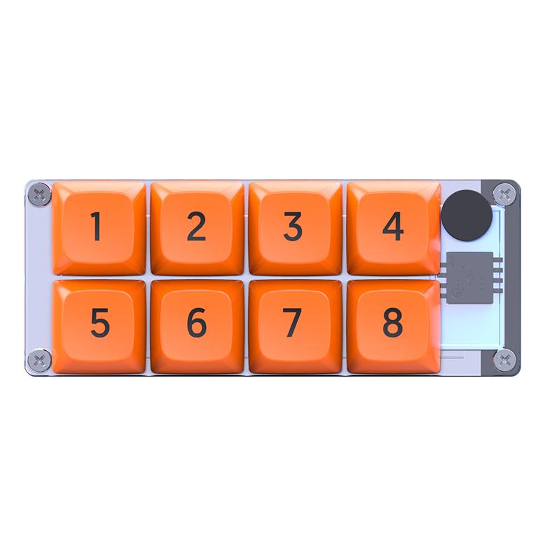 8 Key Shortcut Macro Programmable Fully Hot Swappable Mechanical Switch Gaming Mini Keyboard One-Piece Computer Accessories