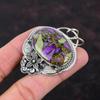 Kupfer Purpurit Anhänger Handgefertigter stilvoller Schmuck 925 Sterling Silber Anhänger Dezenter Edelstein Blumen Anhänger Geschenk für Mädchen Statement Schmuck