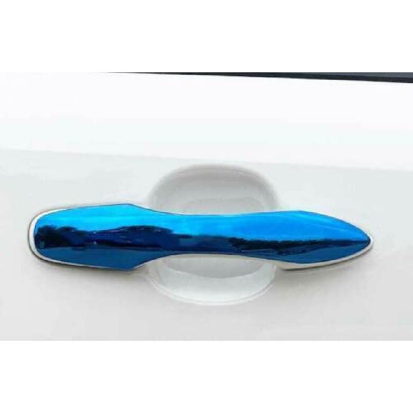 Blue For Toyota Corolla Cross - Steel Outside Door Handle Cover Trim 4Pc