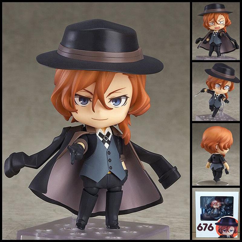

Bungo Stray Dogs Осаму Дазай 657 Тюя Накахара 676 Подвижная Фигурка Сменное Лицо Коллекционная Аниме Декор для Стола