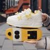 Meisjes Wegloop Schoenen Herfst En Winter Nieuwe Mode Veelzijdig Vierwiel Afneembare Skates Middelbare En Oudere Kinderen Casual Schoenen