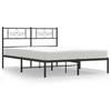 VidaXL Metal Bed Frame with Black Headboard 120x200 Cm 355265