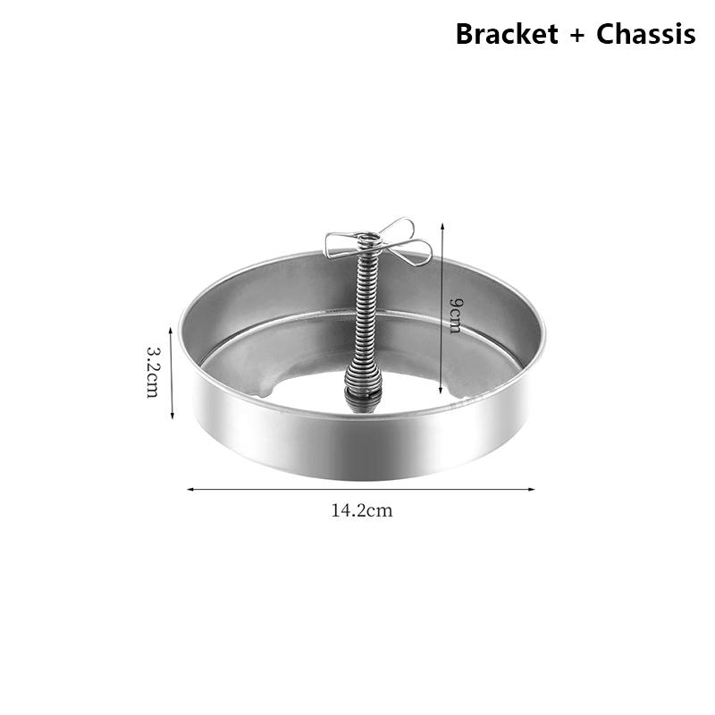 Magnetic Incense Coil Holder With Ash Catcher Tray Portable Round Metal Repellent Spiral Incense Burner For Indoor Outdoor