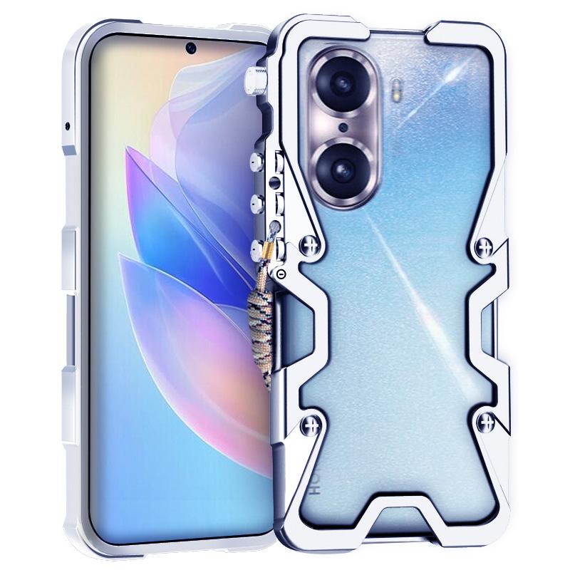 Voor Honor 60/60 SE/70 5G/80 5G/90/100 5G Hoesje Aluminiumlegering Metaal Anti-val Telefoonhoesje
