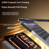 240W Typ C zu Typ C 2-in-1 Schnelllade-Datenadapter mit Telefonständerfunktion Faltbarer Telefonladehalter Adapter