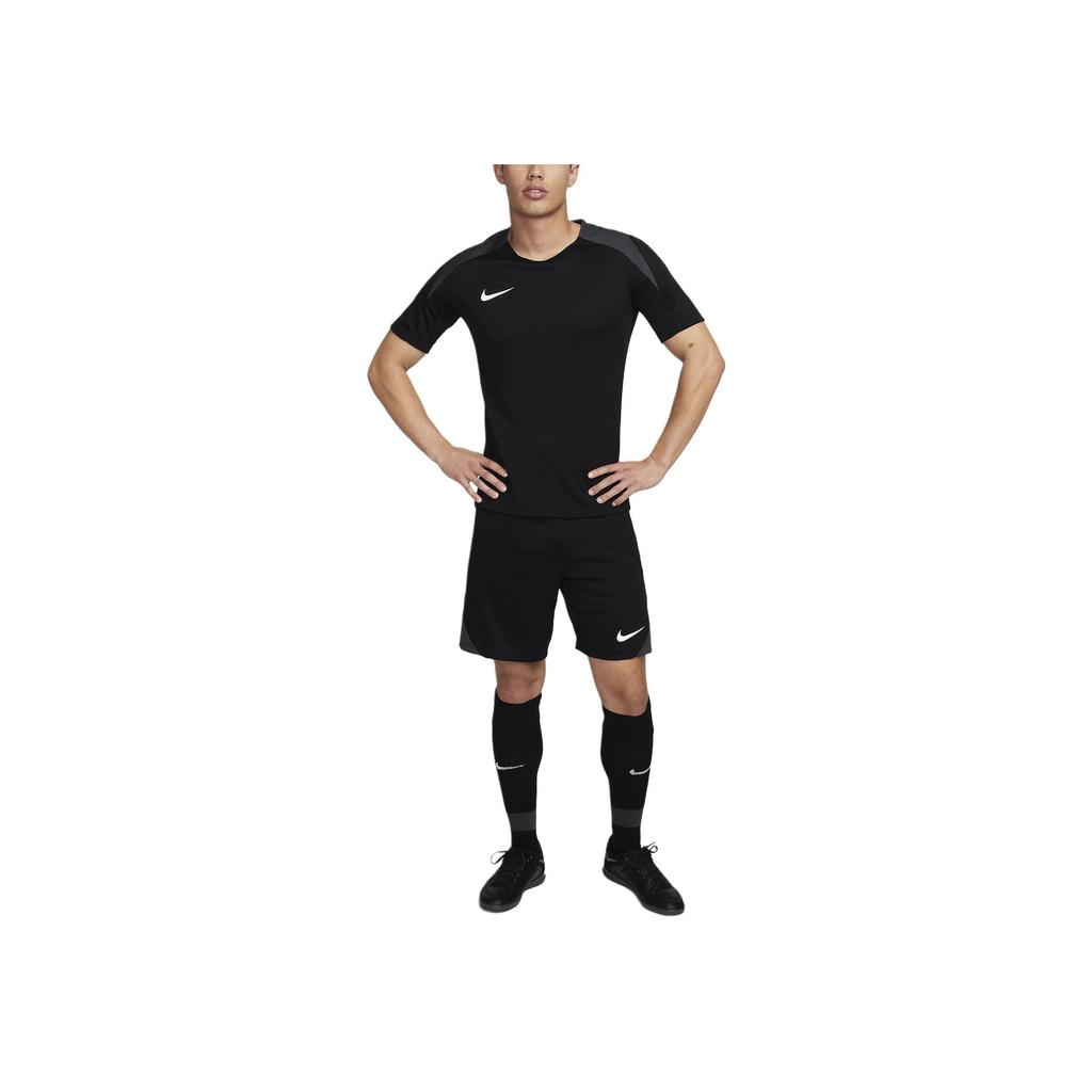 Nike Dri-Fit Strike Solid Crew Neck Casual Pullover Short Sleeve T-Shirt Men Tops Black FN2400-010
